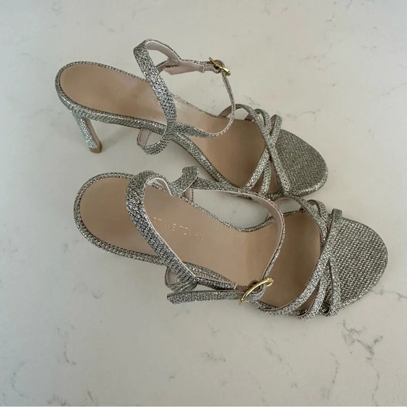 Stuart Weitzman Starla 80 Ankle strap Sandal Color Glitter Size: 5 - Picture 3 of 5